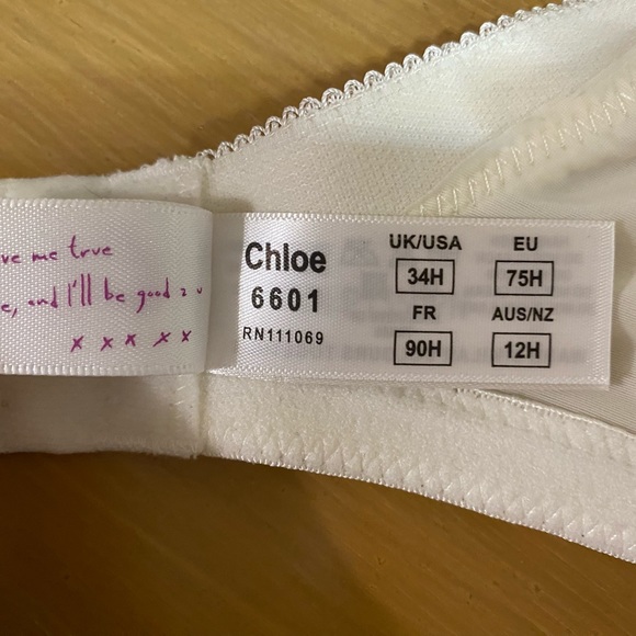 LIKE NEW || Panache Cleo Lingerie Chloe Floral Balcony Bra (US 34K) - Picture 5 of 7